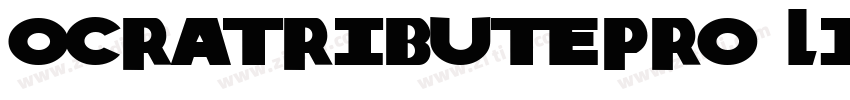 OCRATributePro Light字体转换